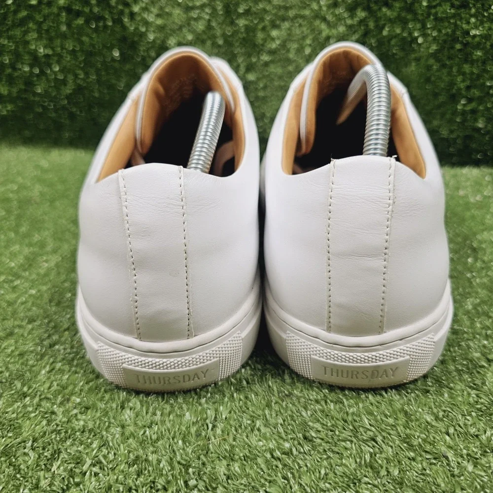 Thursday Boot Co Everyday Premier Low Triple White Leather Sneakers Mens Size 11